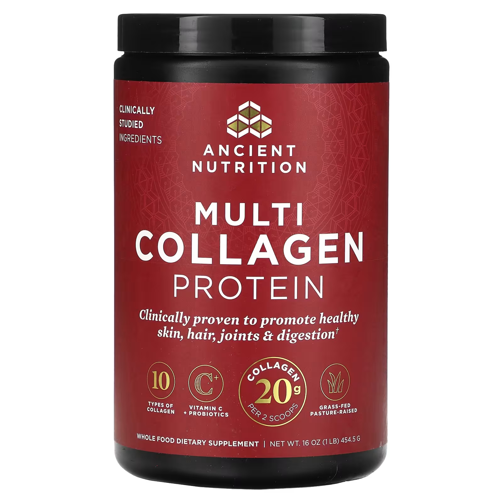 Мультиколлагеновый протеин Ancient Nutrition, 1 фунт (454,5 г)