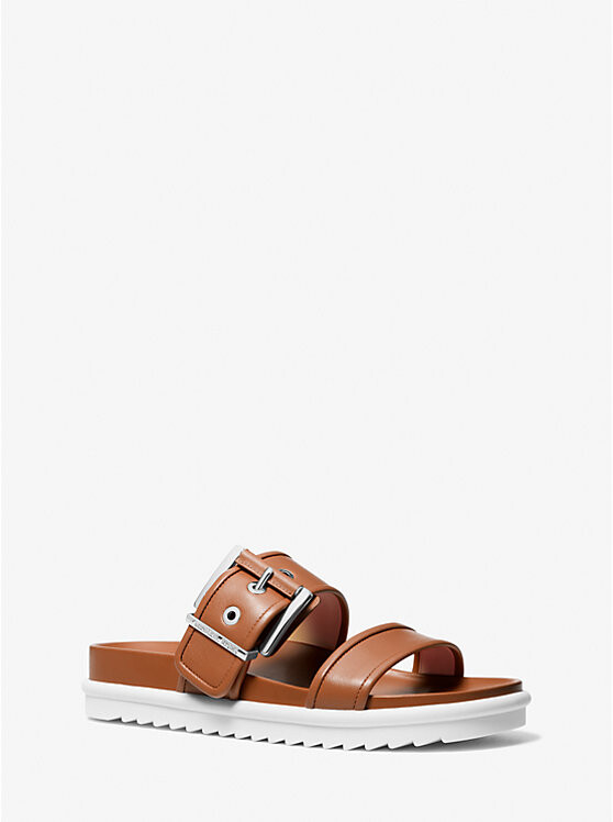 

Кожаные шлепанцы Colby Michael Kors, коричневый