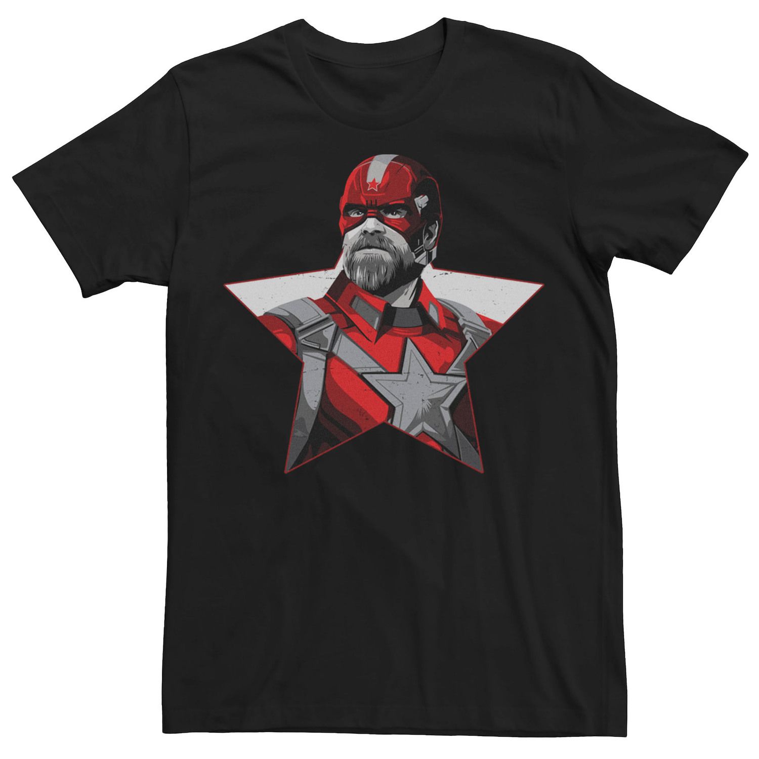Мужская красная футболка с портретом Black Widow Guardian Star Marvel