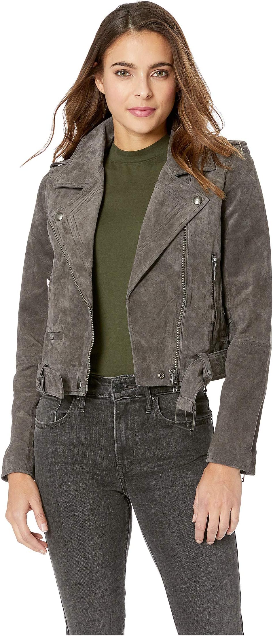 Куртка Suede Moto Jacket Blank NYC, цвет French Grey куртка faux leather moto jacket blank nyc цвет natural light