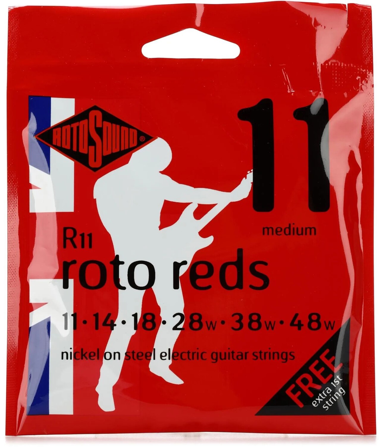 

Rotosound R11 Roto Reds Никель на стали Струны для электрогитары — .011-.048 Средний