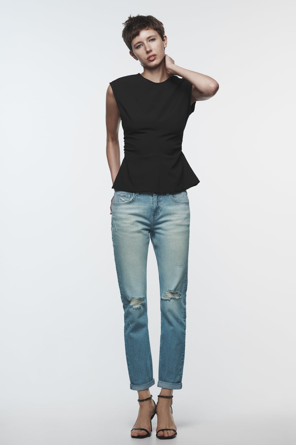 

Джинсы с низкой посадкой z1975 ZARA, синий
