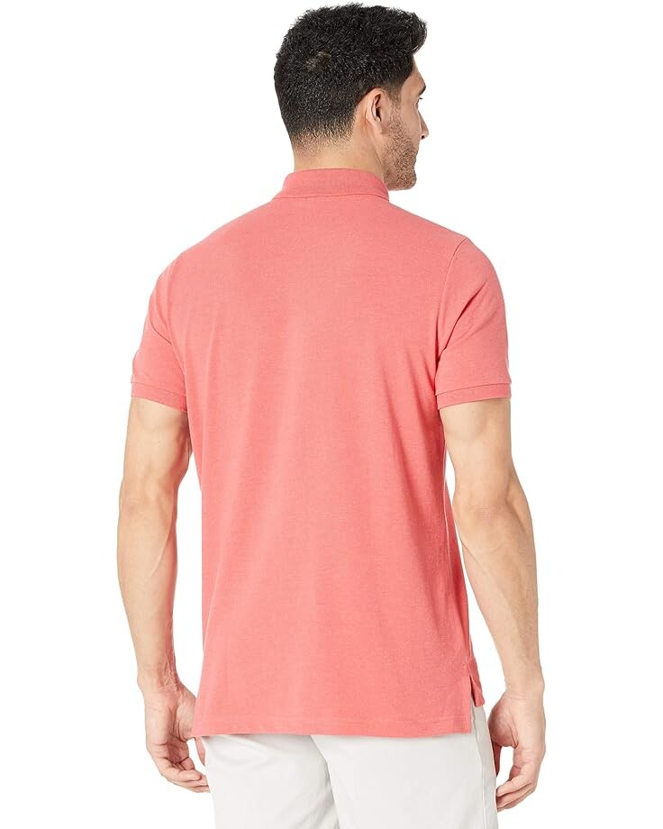 

Поло U.S. POLO ASSN. Solid Cotton Pique Polo with Small Pony, цвет Coral Shell Heather