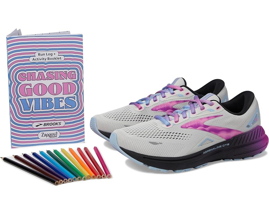 

Кроссовки Brooks Women's Adrenaline GTS 23, цвет Dawn Blue/Purple Cactus/Black