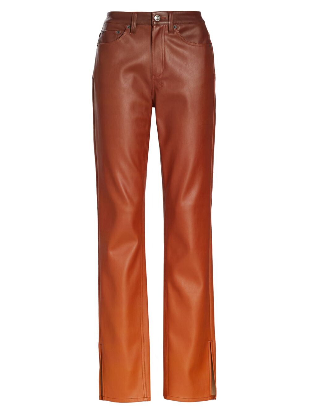 

Брюки Melrose из искусственной кожи с омбре Ksubi, оранжевый