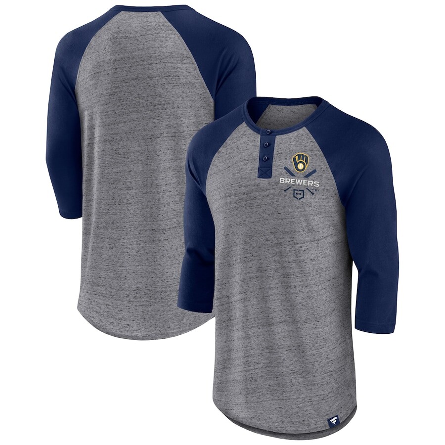 

Футболка с длинным рукавом Fanatics Branded Milwaukee Brewers, серый