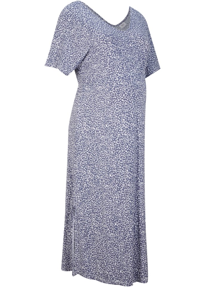цена Платье для беременных длины миди из экологически чистой вискозы Bpc Bonprix Collection, синий