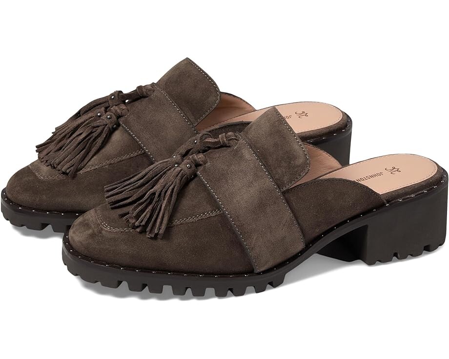 

Туфли Johnston & Murphy Alice Fringe Mule, серый