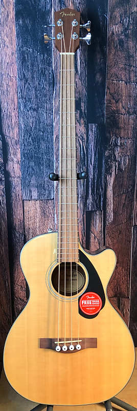 цена Басс гитара Fender CB-60SCE Acoustic-Electric Bass with Laurel Fretboard Natural