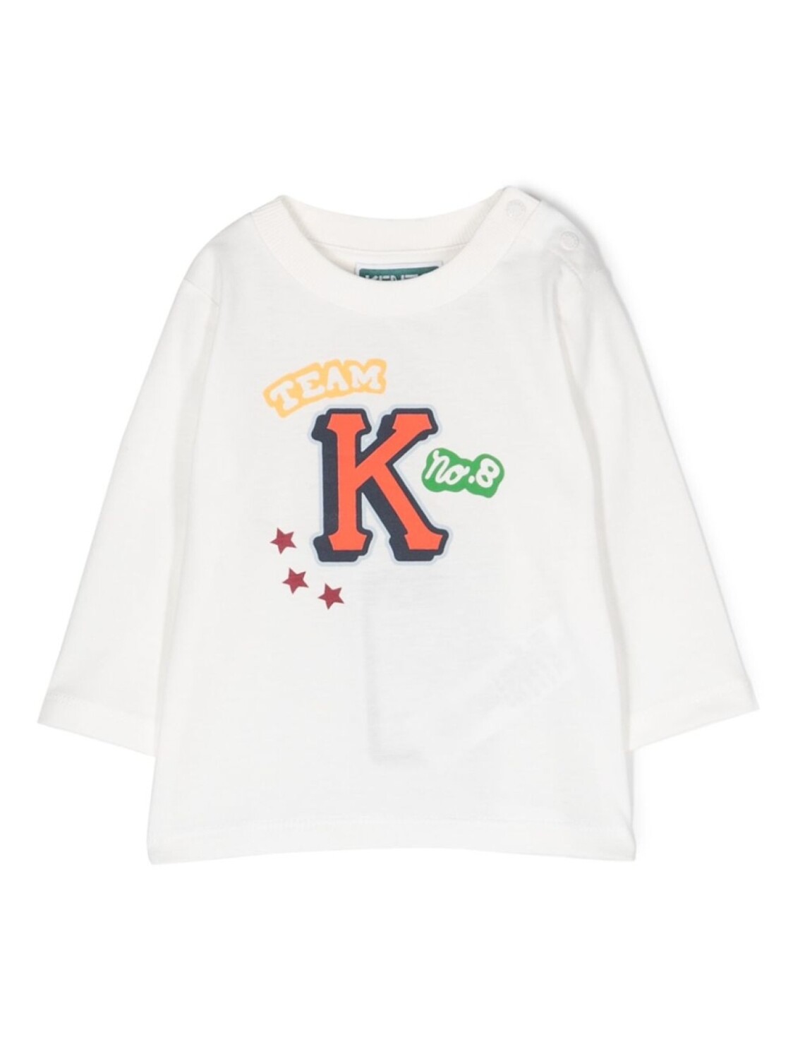 

Kenzo Kids футболка с длинными рукавами и логотипом, белый