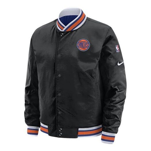 

Куртка Nike New York Knicks Courtside Men's Nike NBA Reversible Jacket Black/Blue, черный