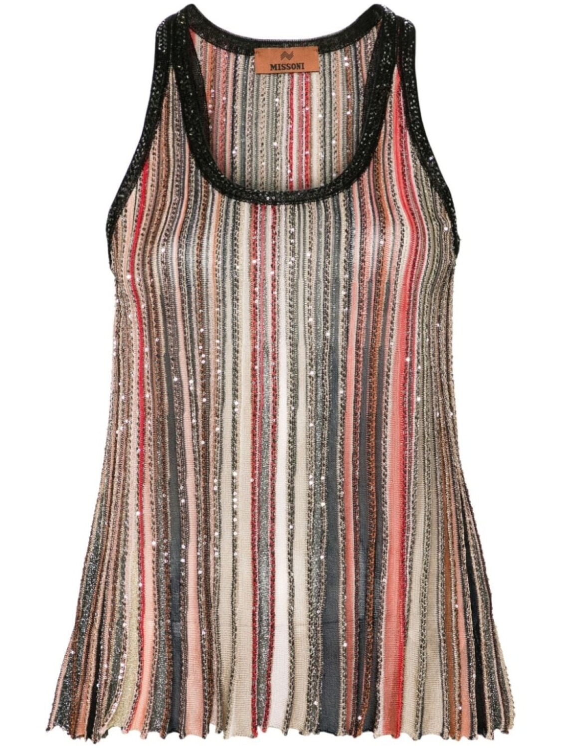 

Missoni топ в полоску, нейтральный цвет
