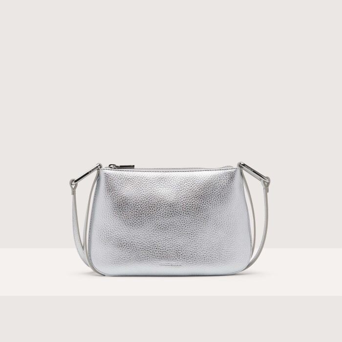 

Мини-сумка из зерненой кожи Coccinelle MAGIE SMALL, серебряный