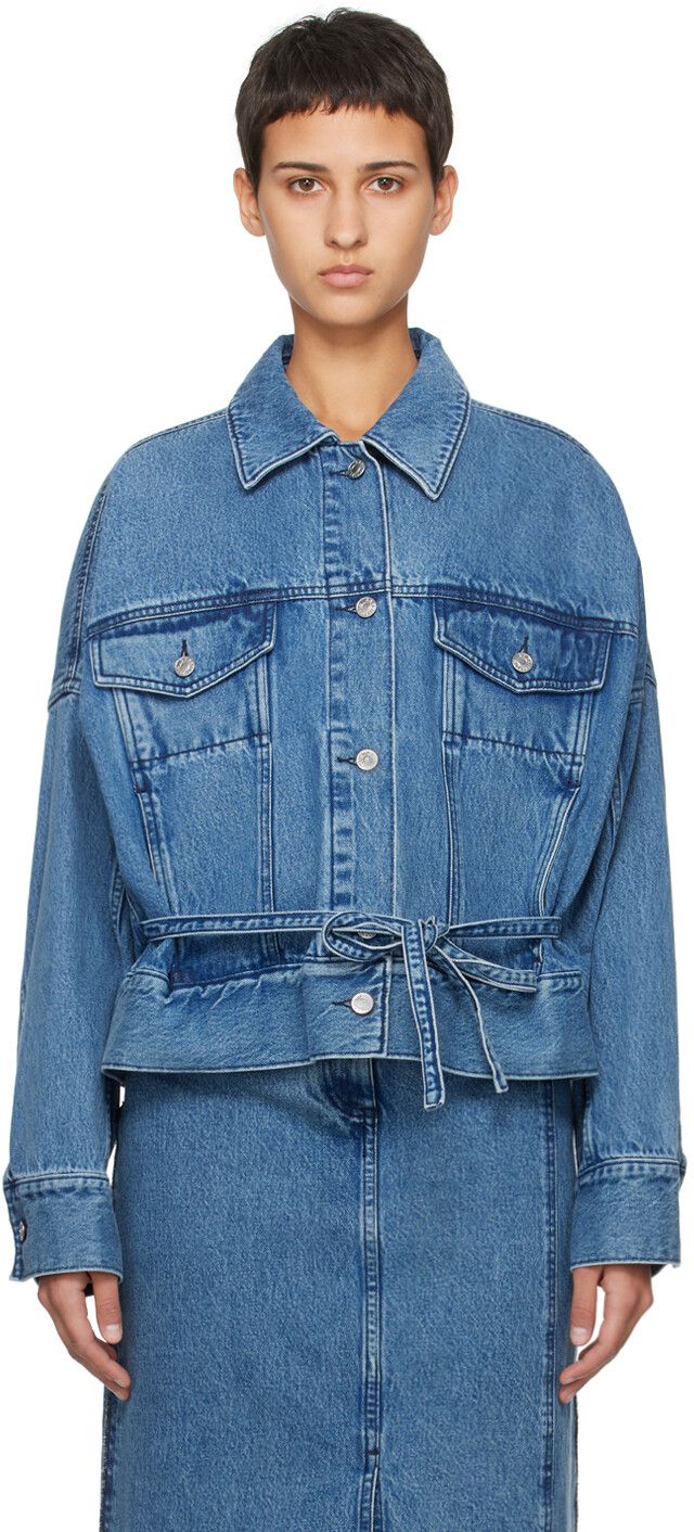 

Синяя джинсовая куртка свободного кроя 3.1 Phillip Lim
