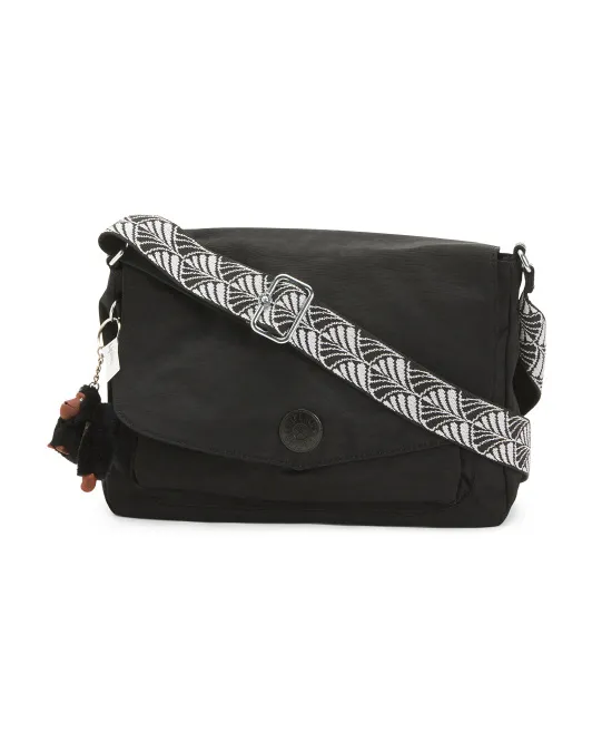 

Кроссбоди из нейлонового залива Kipling, черный