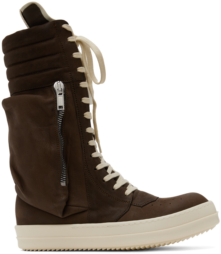 

Коричневые кроссовки Rick Owens Cargobasket