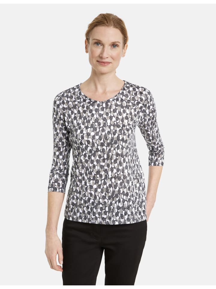 

Футболка Gerry Weber 3/4 Arm, цвет reed/navy dots