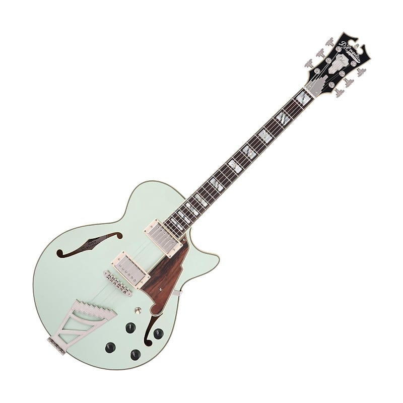 Электрогитара D'Angelico DADSSSAGESNT Deluxe SS Limited Edition Semi-Hollowbody Electric Guitar, Sage moto racer 4 digital deluxe edition