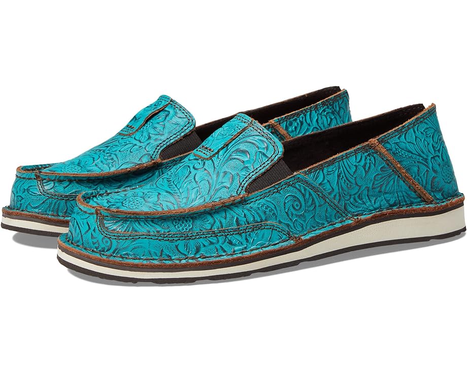 Лоферы Ariat Cruiser, цвет Brushed Turquoise Floral Emboss