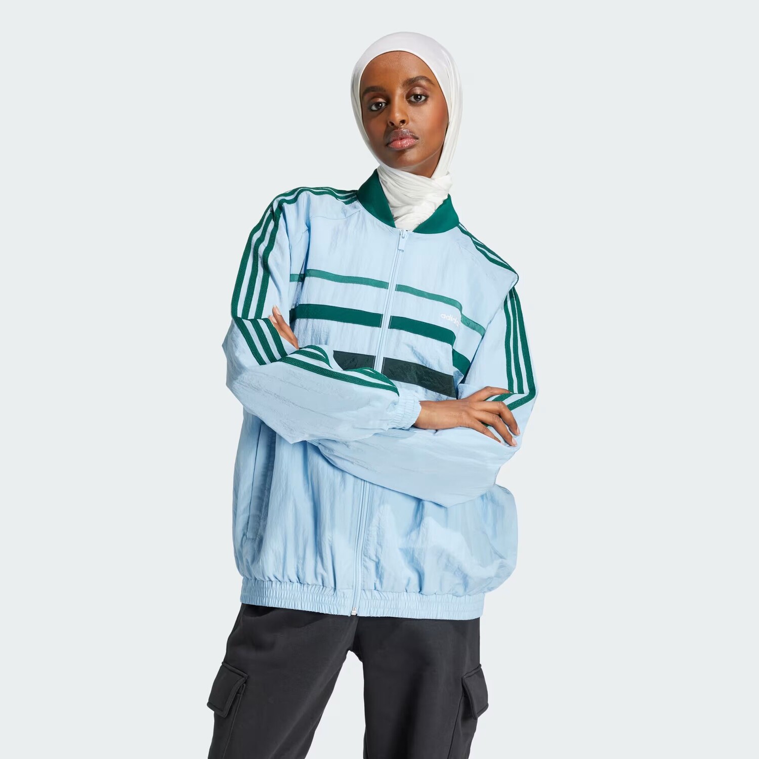 

Спортивный топ 80-х годов Adidas, цвет Clear Sky
