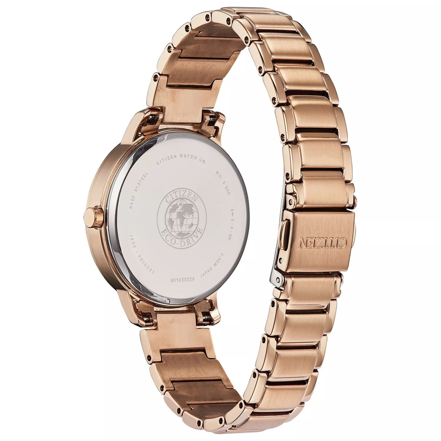 

Женские часы Eco-Drive с браслетом цвета розового золота и кристаллами Citizen