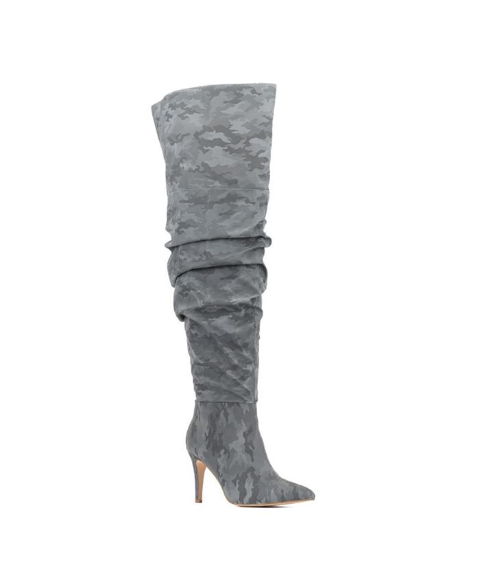 

Женские кроссовки Sana Scrunched Thigh (широкая ширина) Fashion To Figure, серый