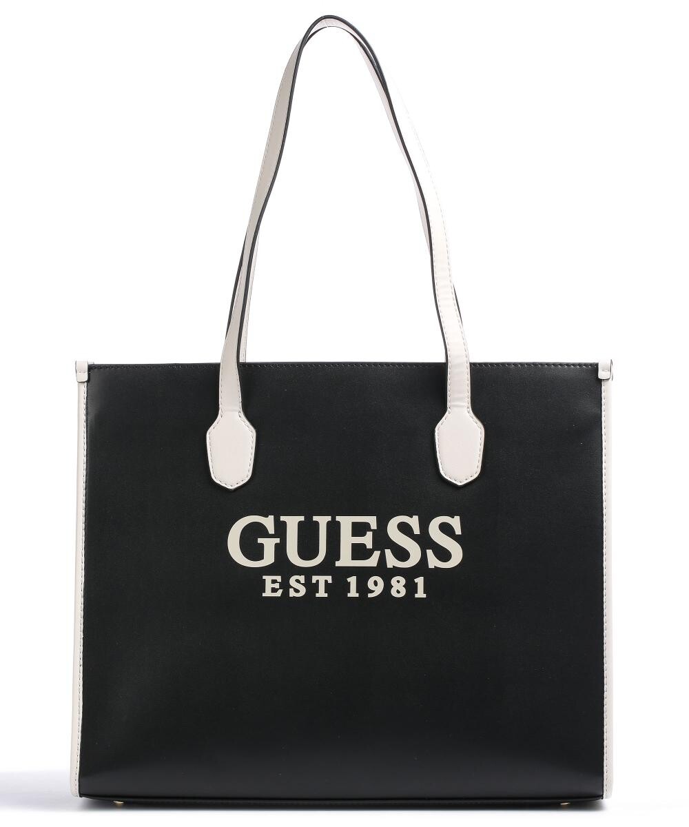 

Шоппер Vezzola из искусственной кожи Guess, черный