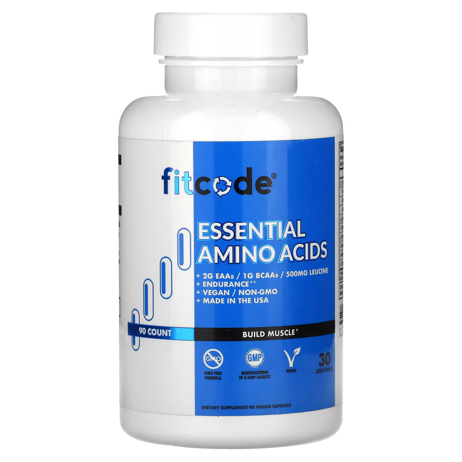 Незаменимые аминокислоты Fitcode, 90 растительных капсул