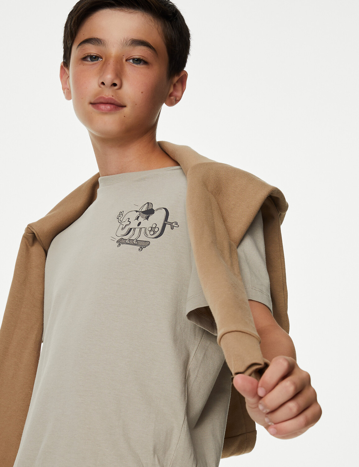 

Хлопковая футболка Gamer (6–16 лет) Marks & Spencer