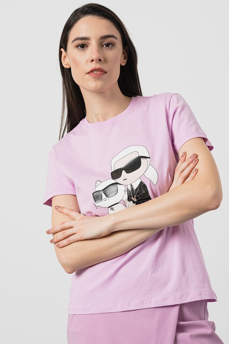 

Футболка Ikonik из органического хлопка с логотипом Karl Lagerfeld, черный