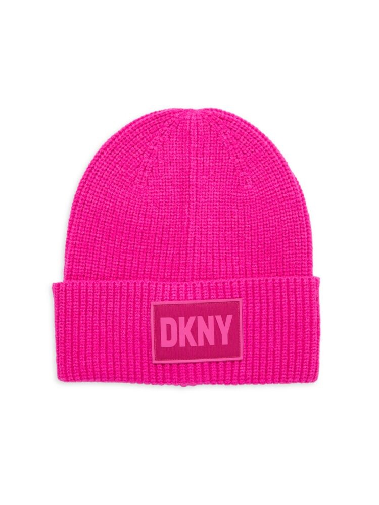 

Шапка-бини с логотипом Dkny, фуксия