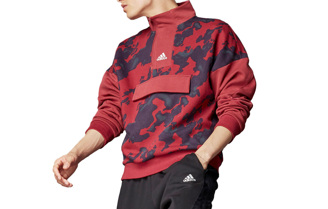 

Толстовка мужская красная Adidas, красный