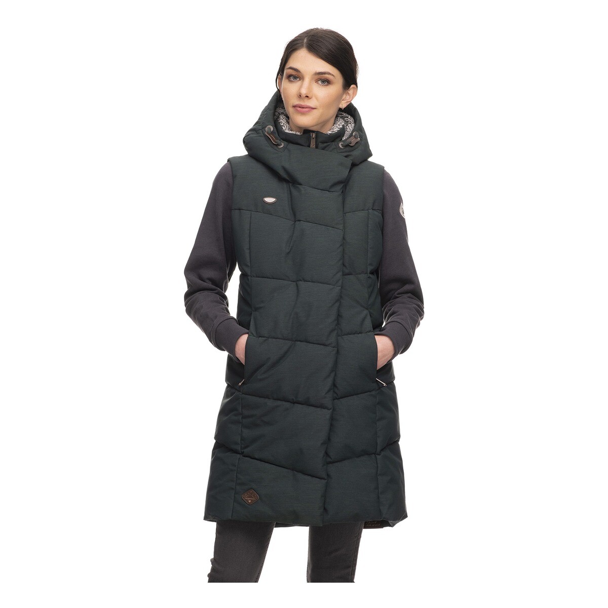 

Утепленный жилет ragwear Pavla Vest, цвет dark green
