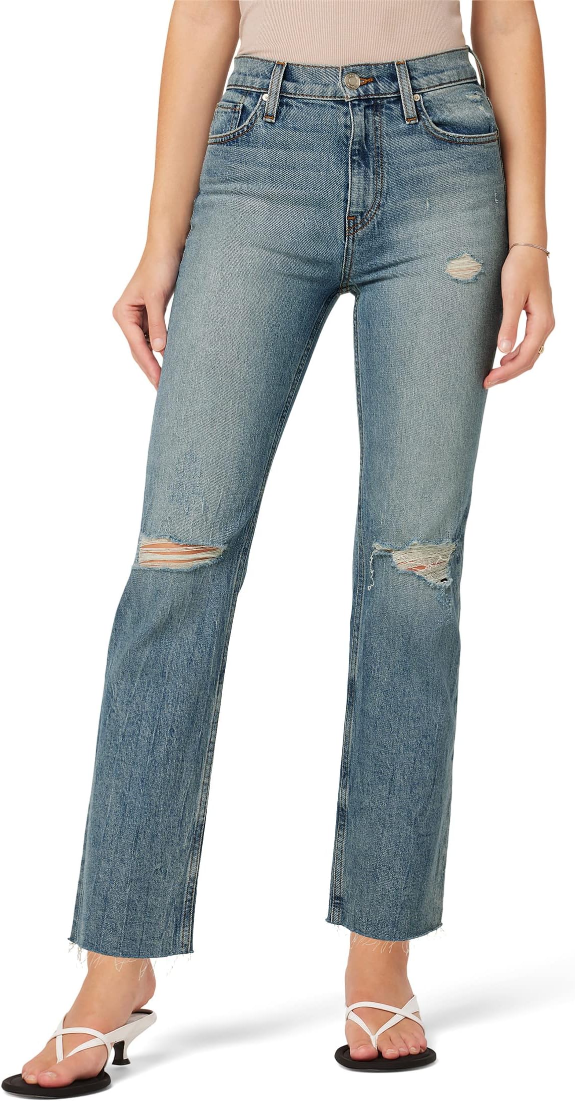 Джинсы Remi High-Rise Straight Ankle in Satelite Hudson Jeans, цвет Satelite