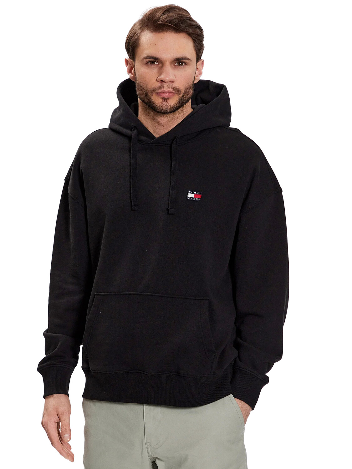 

Tommy JEANS Толстовка свободного кроя, черный
