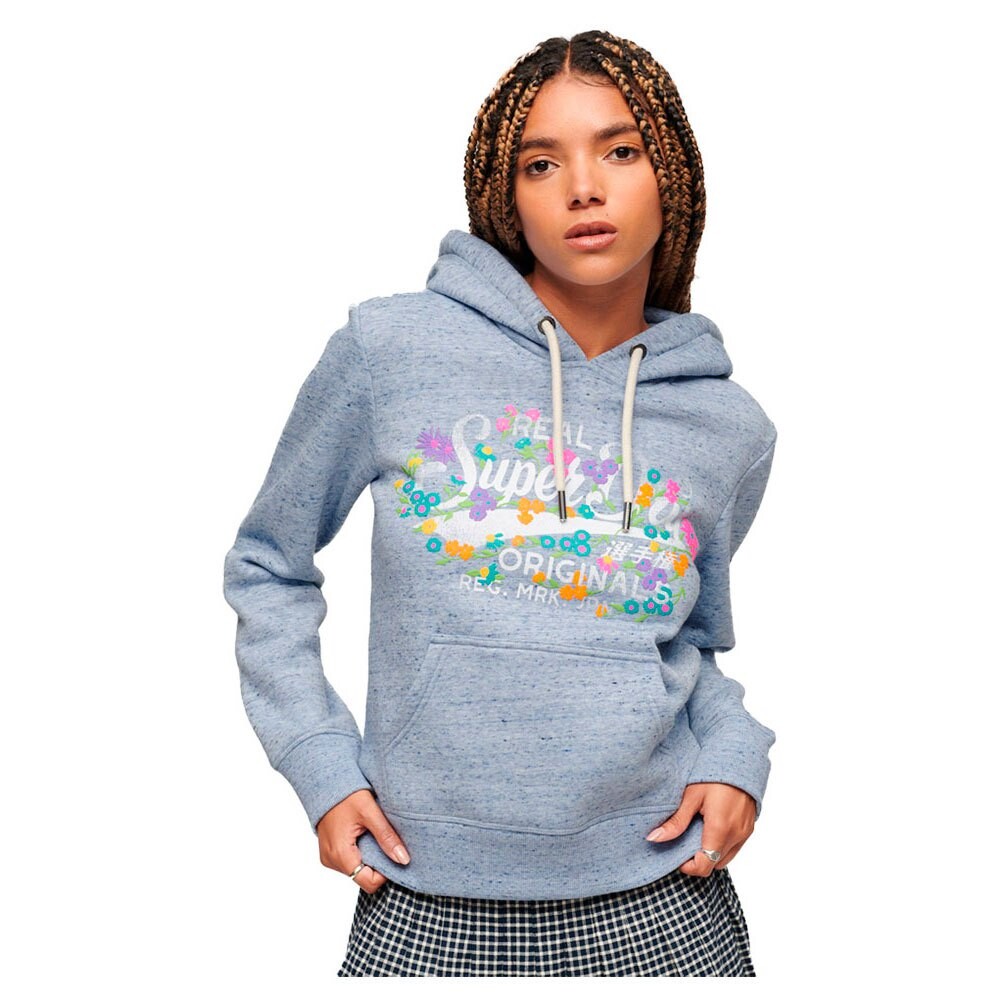 

Худи Superdry Real Originals Floral, синий