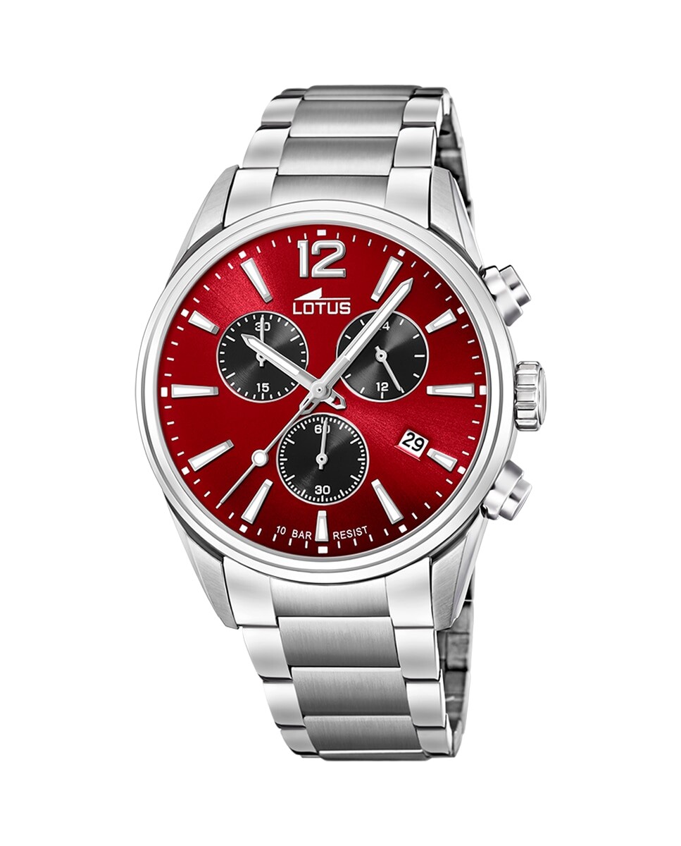 

Мужские часы 18690/5 Chrono в серебристой стали LOTUS, серебро