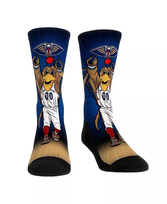 

Мужские и женские носки New Orleans Pelicans Mascot Pump Up Crew Socks Rock 'Em, мультиколор
