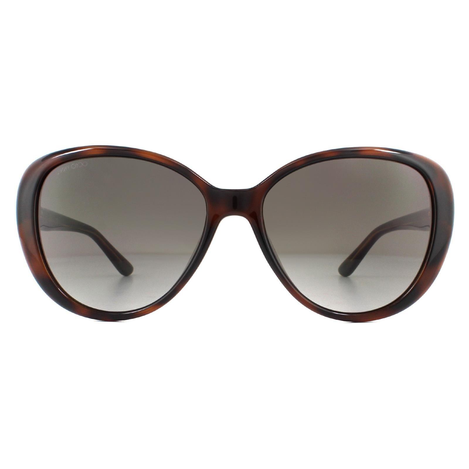 Модные темные гаванно-коричневые солнцезащитные очки с градиентом Jimmy Choo, коричневый moschino mos063 s 086 qt