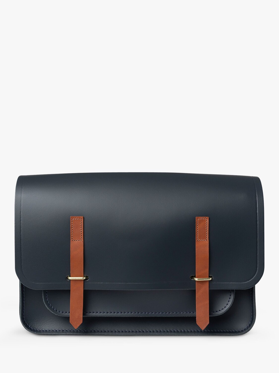 

Кожаная сумка-мессенджер Cambridge Satchel The Cambridge Satchel Company, темно-синий/загар