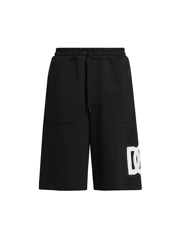 

Шорты с логотипом на шнурке Dolce&Gabbana, цвет nero