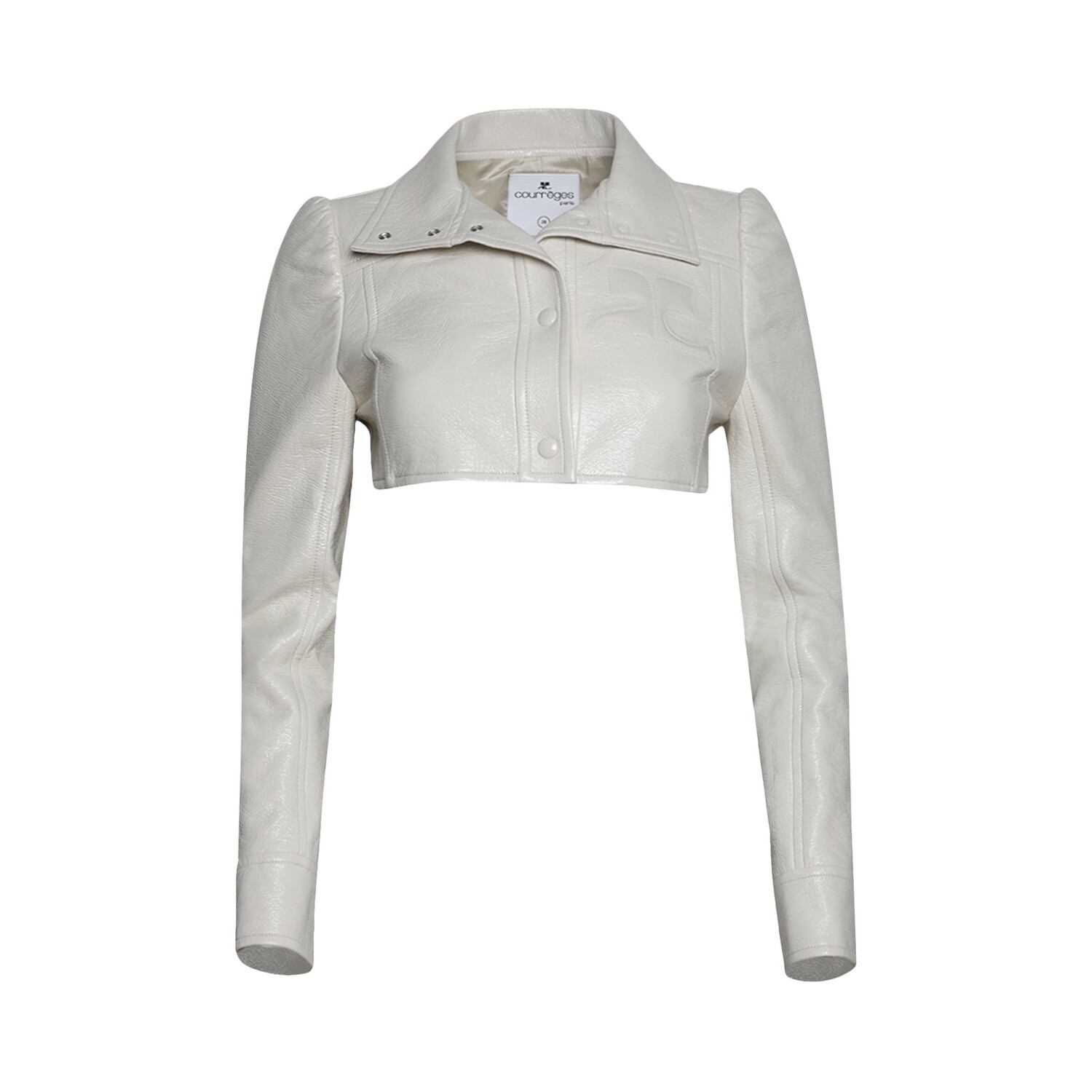 

Легендарная укороченная куртка Courrèges Blanc Casse, Серый