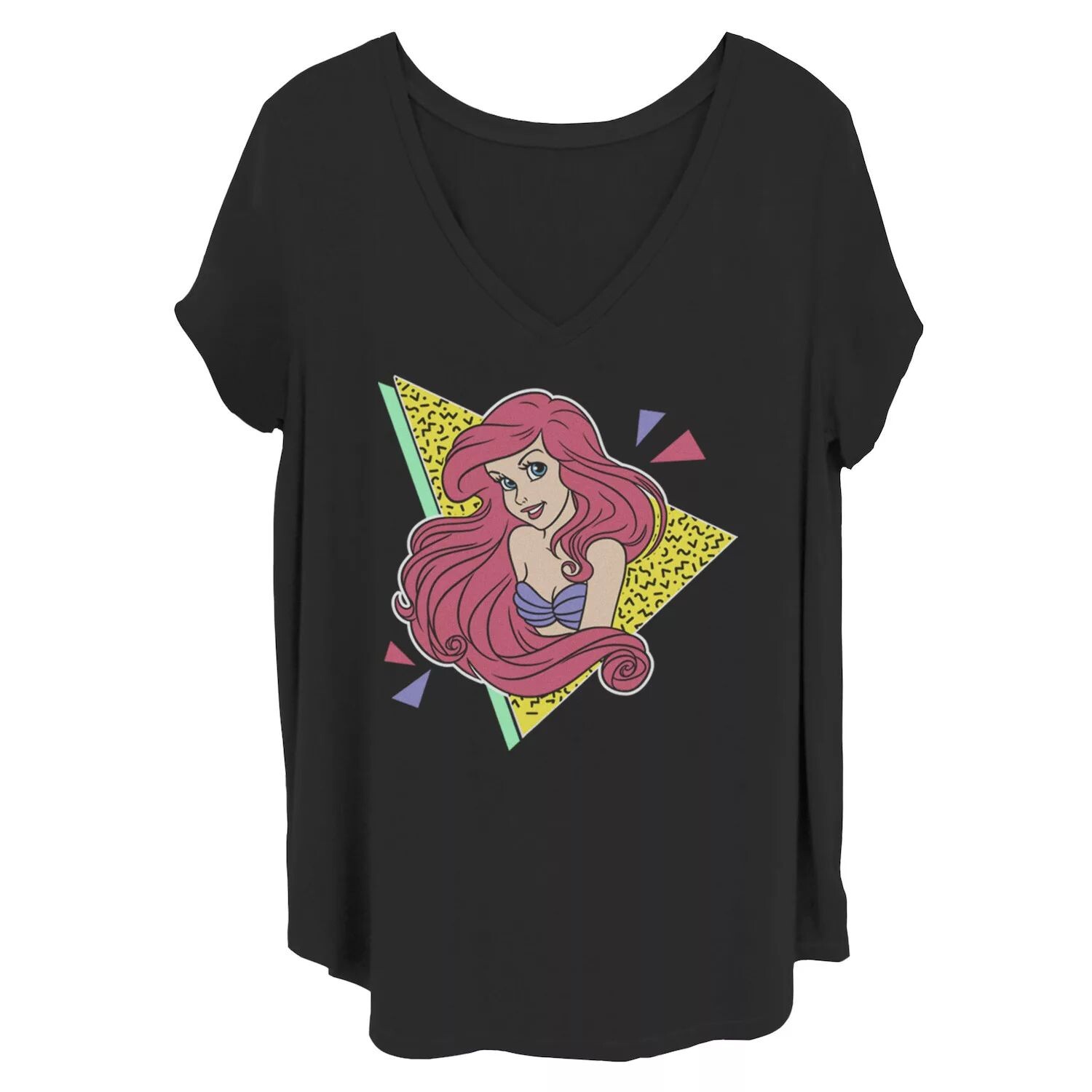 

Футболка Juniors' Plus Disney Little Mermaid Ariel в стиле ретро 80-х Licensed Character