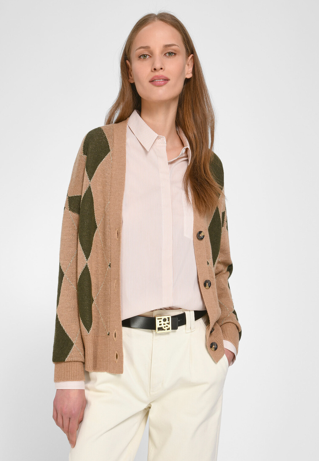 

Толстовка PETER HAHN Strickjacke New Wool, бежевый