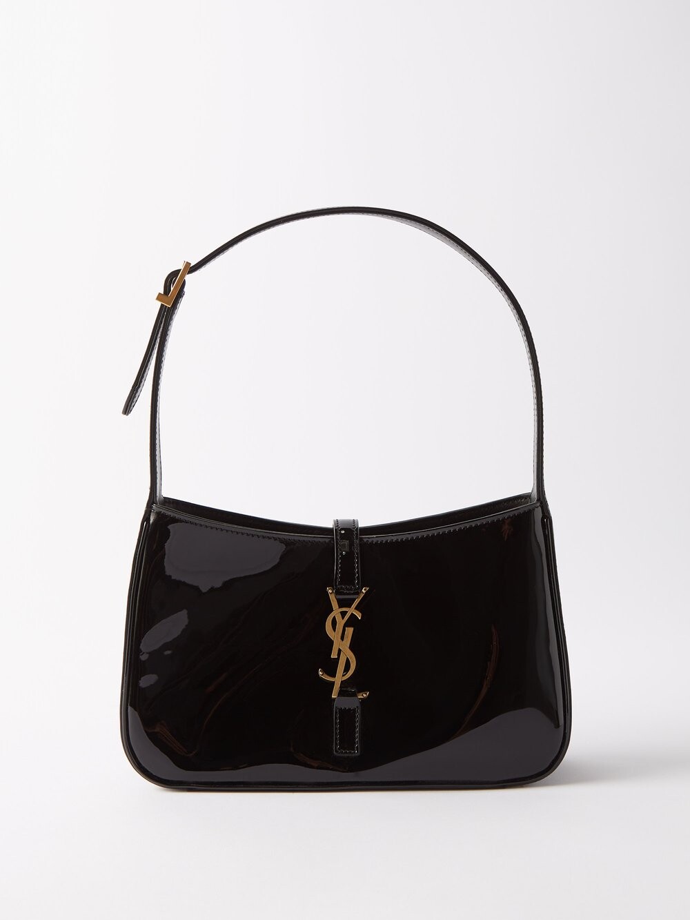 

Сумка через плечо le 5 à 7 из лакированной кожи Saint Laurent, черный