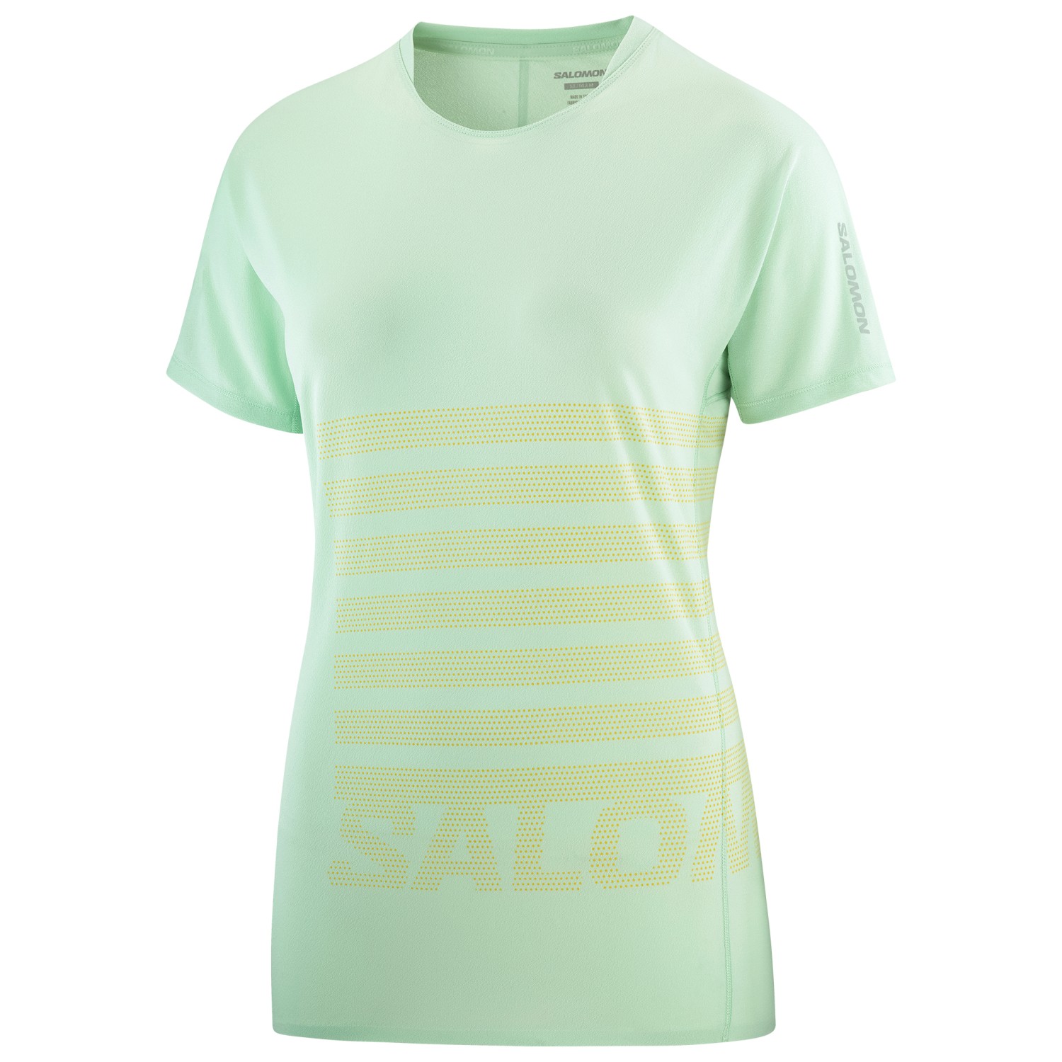 Беговая рубашка Salomon Women's Sense Aero S/S Tee GFX, цвет Aqua Foam/Sulphur Spring harris s making sense