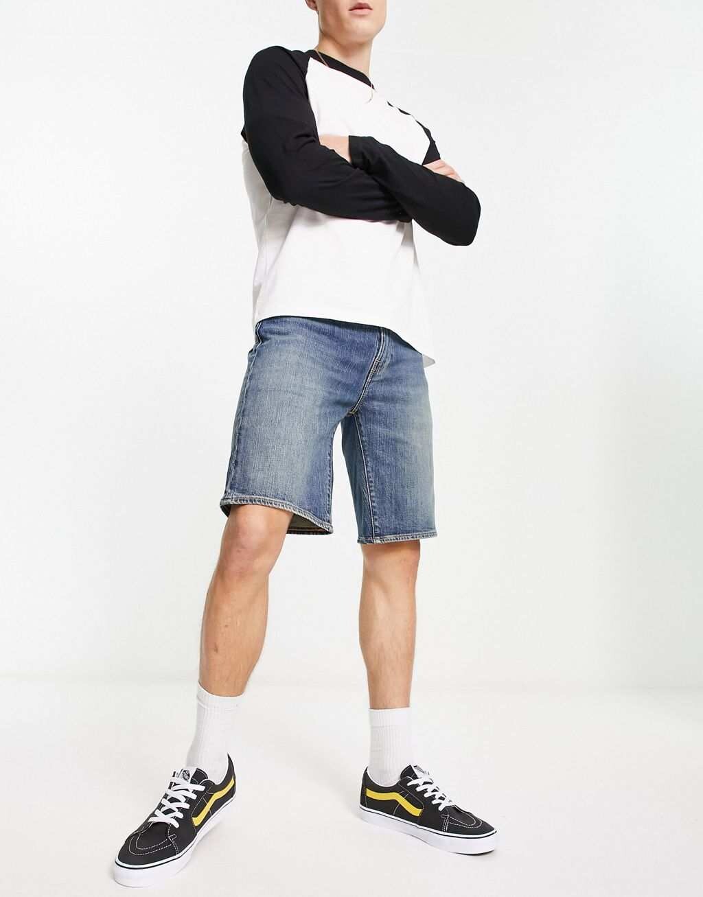 

Синие джинсовые шорты стандартного кроя Levi's 405