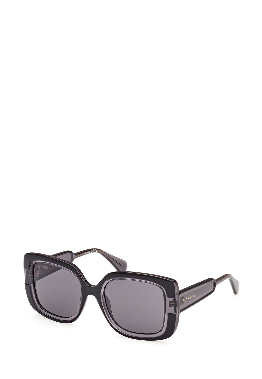 Солнцезащитные очки INIETTATO MAX&Co., цвет nero lucido grigio fumo