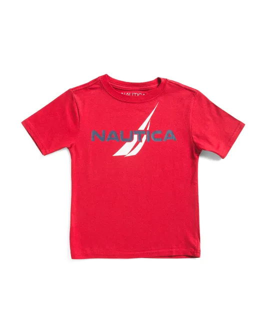 

Футболка Big Boy Simple с рисунком паруса Nautica, красный