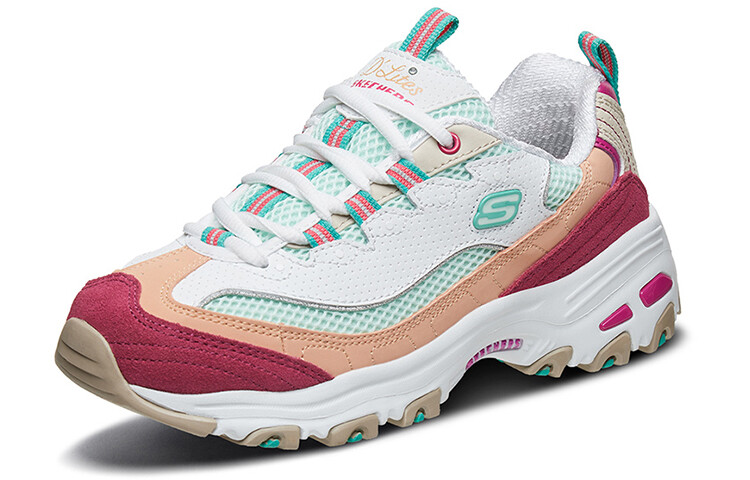 

Skechers D'lites 2.0 Chance GS Женские туфли для папы Белый/Зеленый/Розовый